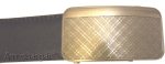 Genuine leather men's ratchet belt men’s casual adjustable automatic buckle 50”*