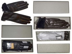 Leather Gloves, Italian Women's Winter Gloves Dress Gloves Brand New in Box.