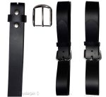 Men's Belt length X Large Solid Leather Belt Men's Black Strong Leather Belt BN