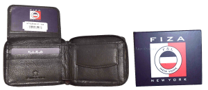 Men's Bifold Wallet Zip Around Leather Coin Case 6 Card I D 2 slots New in Box