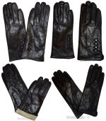New Ladies dressy Leather Gloves Winter Gloves Lined Leather Gloves Guantes bnwt