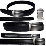 Real Leather Men’s Belt. (M) Automatic lock. Dress + Casual belt. Fashion belt".