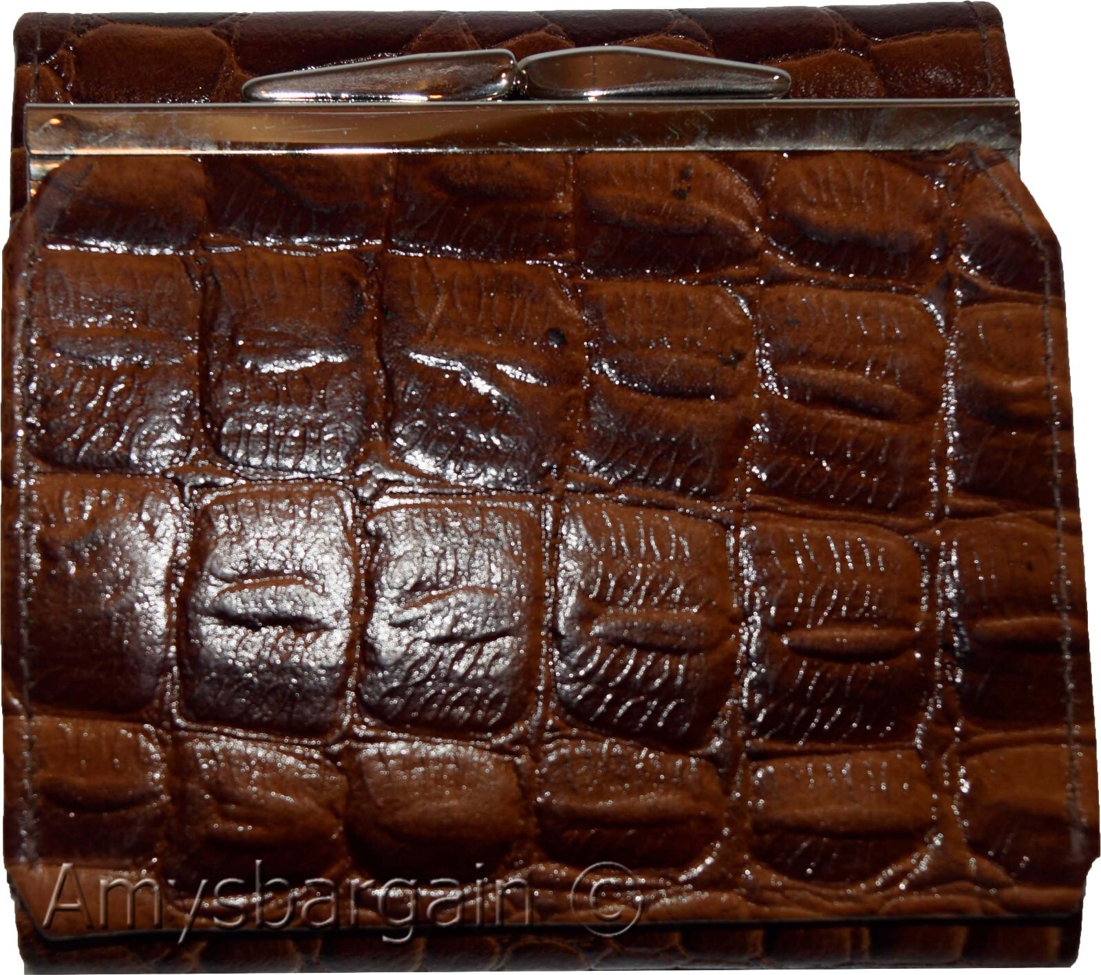 Women’s Crocodile Leather wallet Ladies wallet change purse cards bills ID new - Image 4