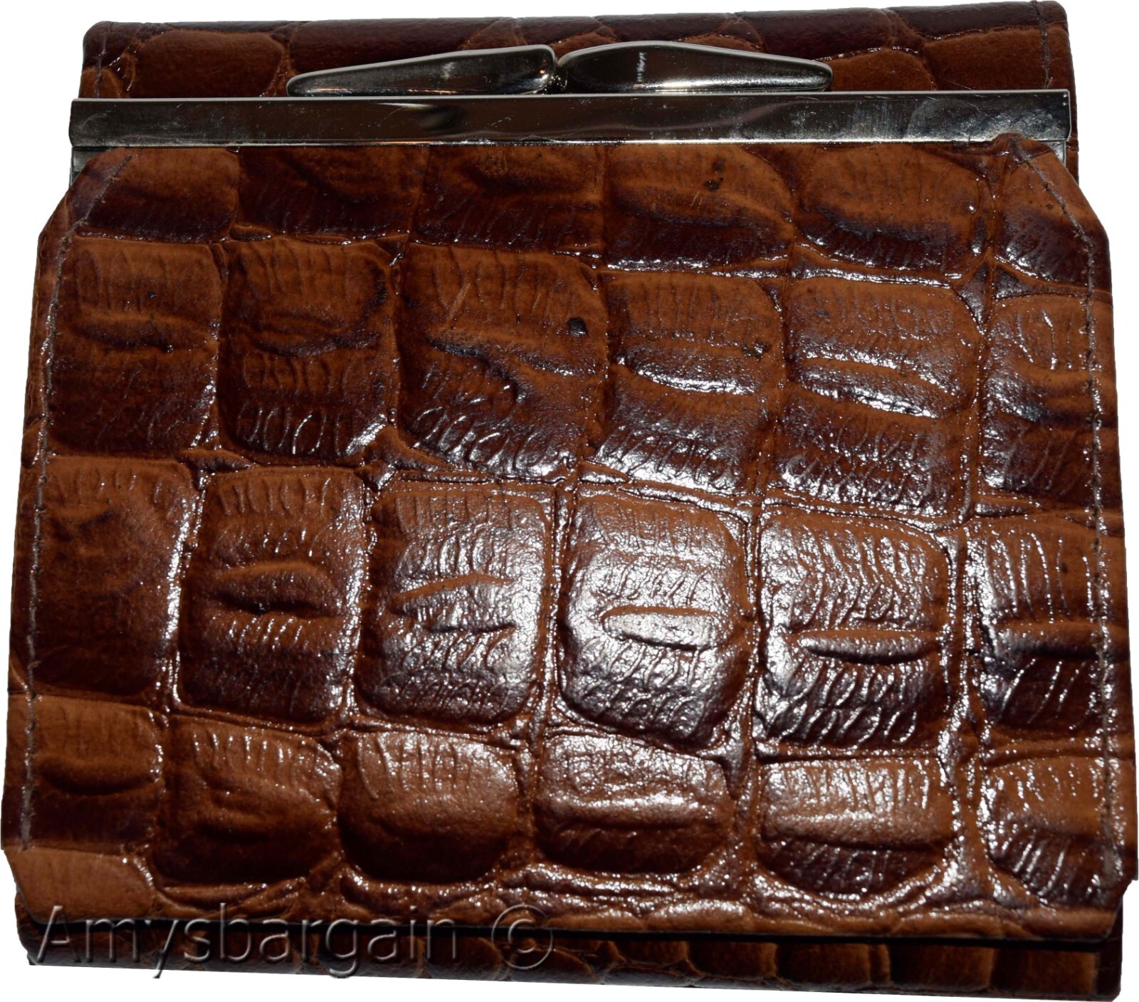 Women’s Crocodile Leather wallet Ladies wallet change purse cards bills ID new - Image 6