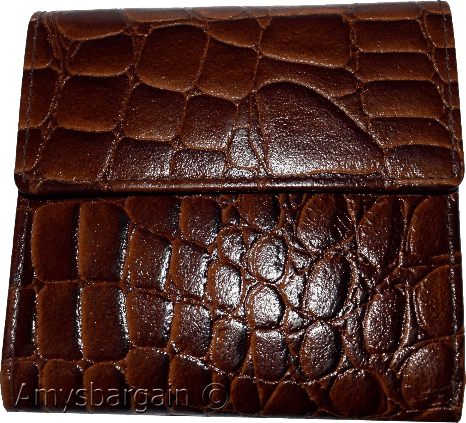 Women’s Crocodile Leather wallet Ladies wallet change purse cards bills ID new - Image 7