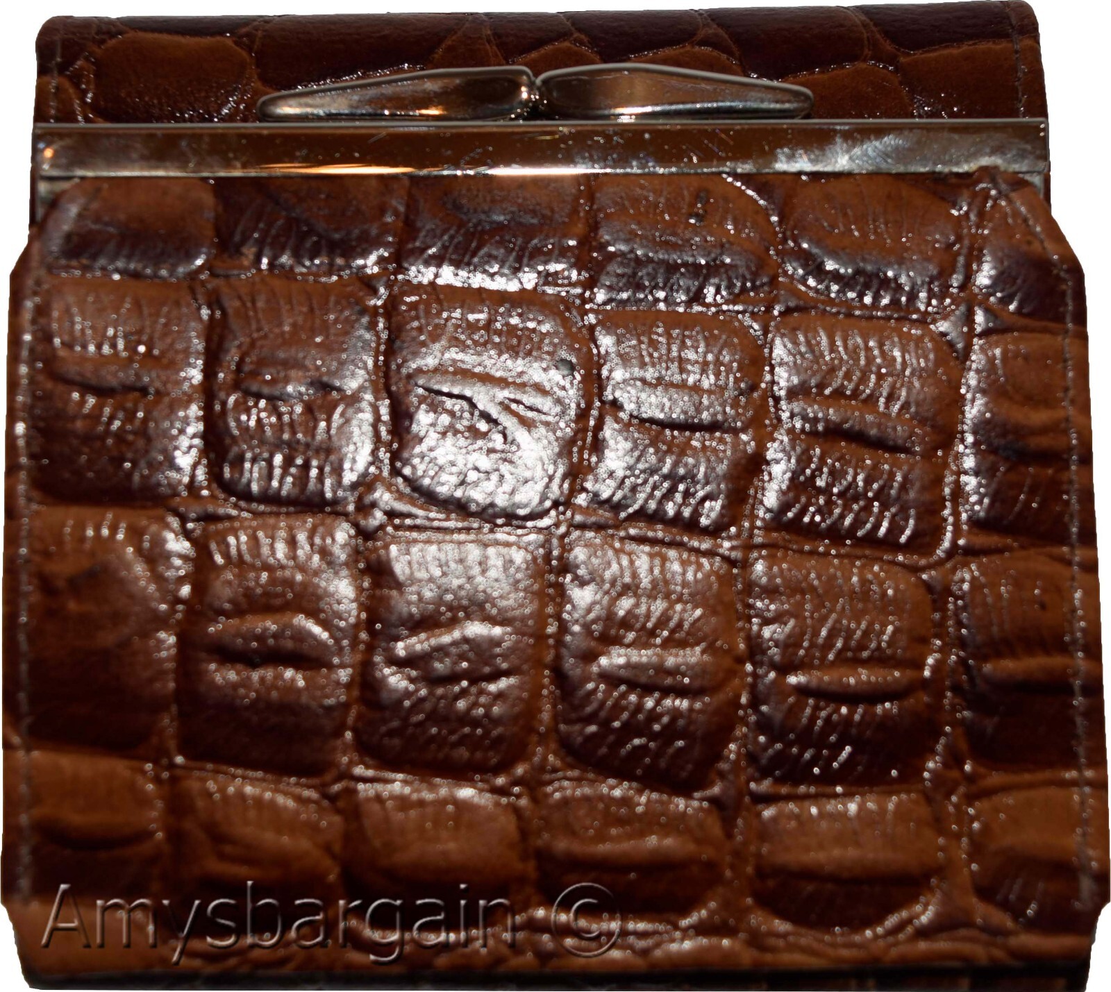 Women’s Crocodile Leather wallet Ladies wallet change purse cards bills ID new - Image 8