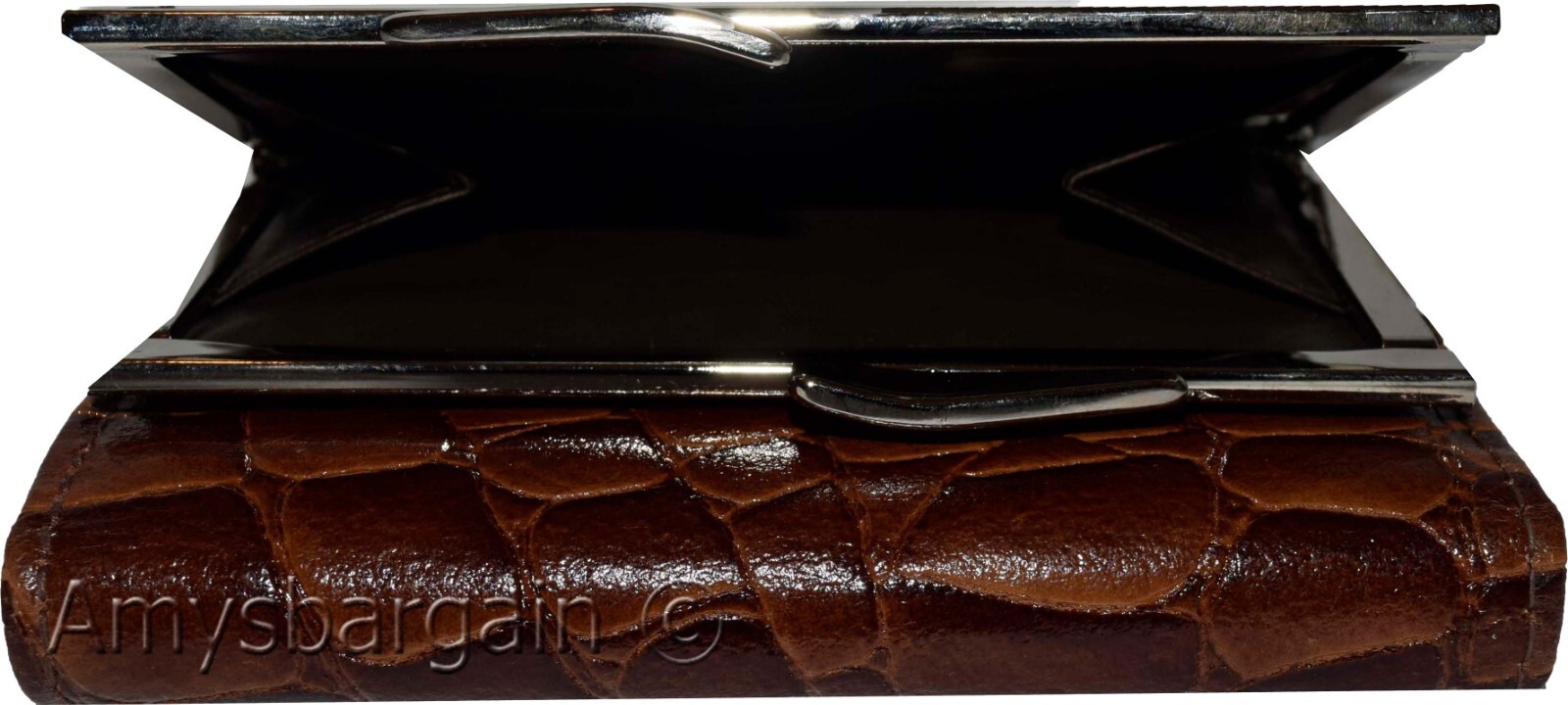 Women’s Crocodile Leather wallet Ladies wallet change purse cards bills ID new - Image 9