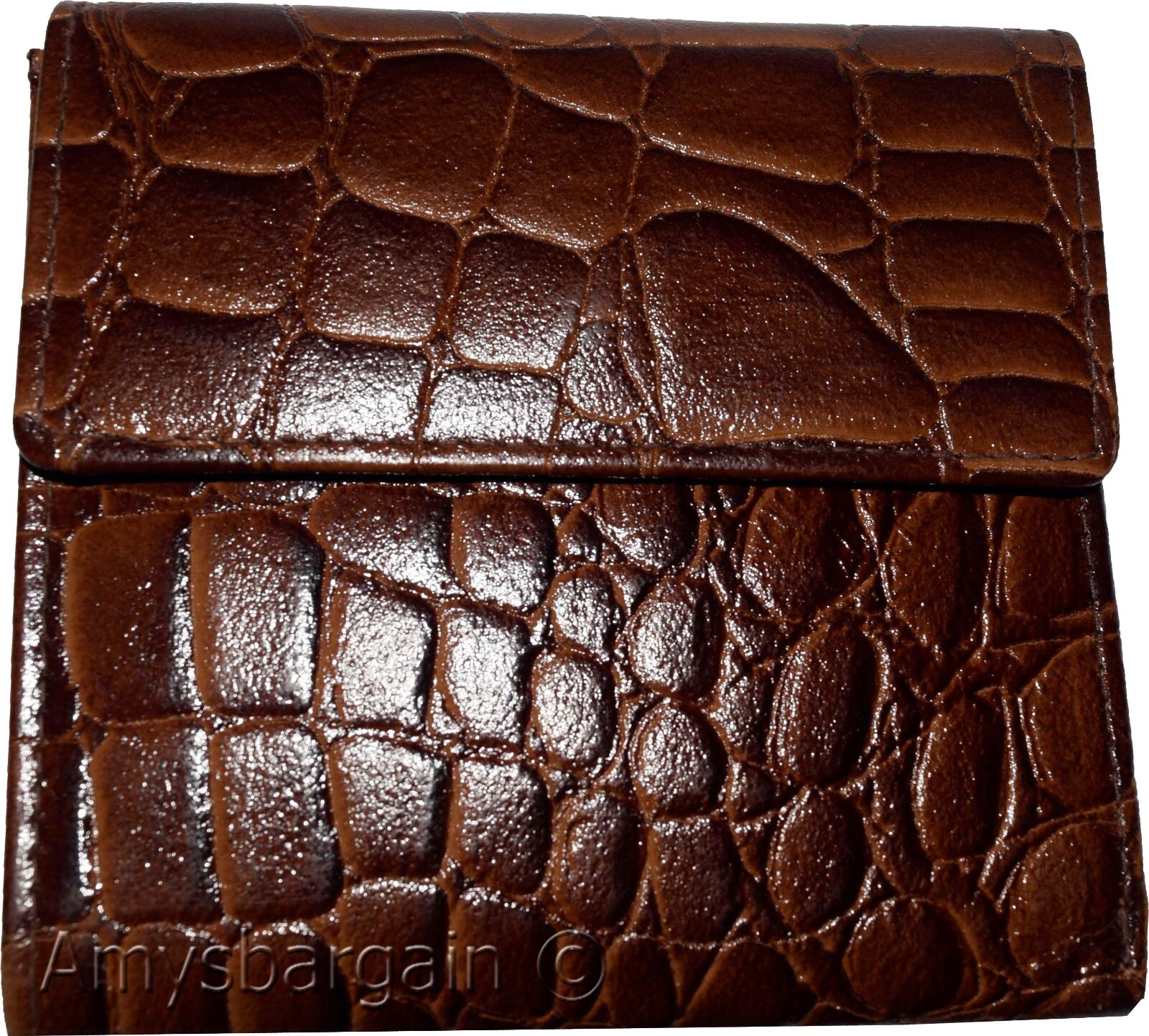 Women’s Crocodile Leather wallet Ladies wallet change purse cards bills ID new - Image 10