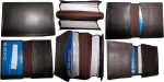 lot of 6 new leather business card case, 50 plus card case, new brown card case
