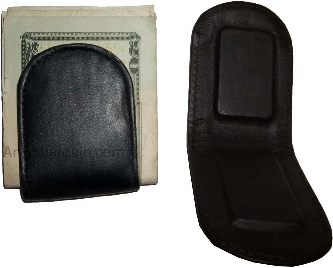 Leather money clip magnetic money clip bills holder all monies holder Brand New - Image 4