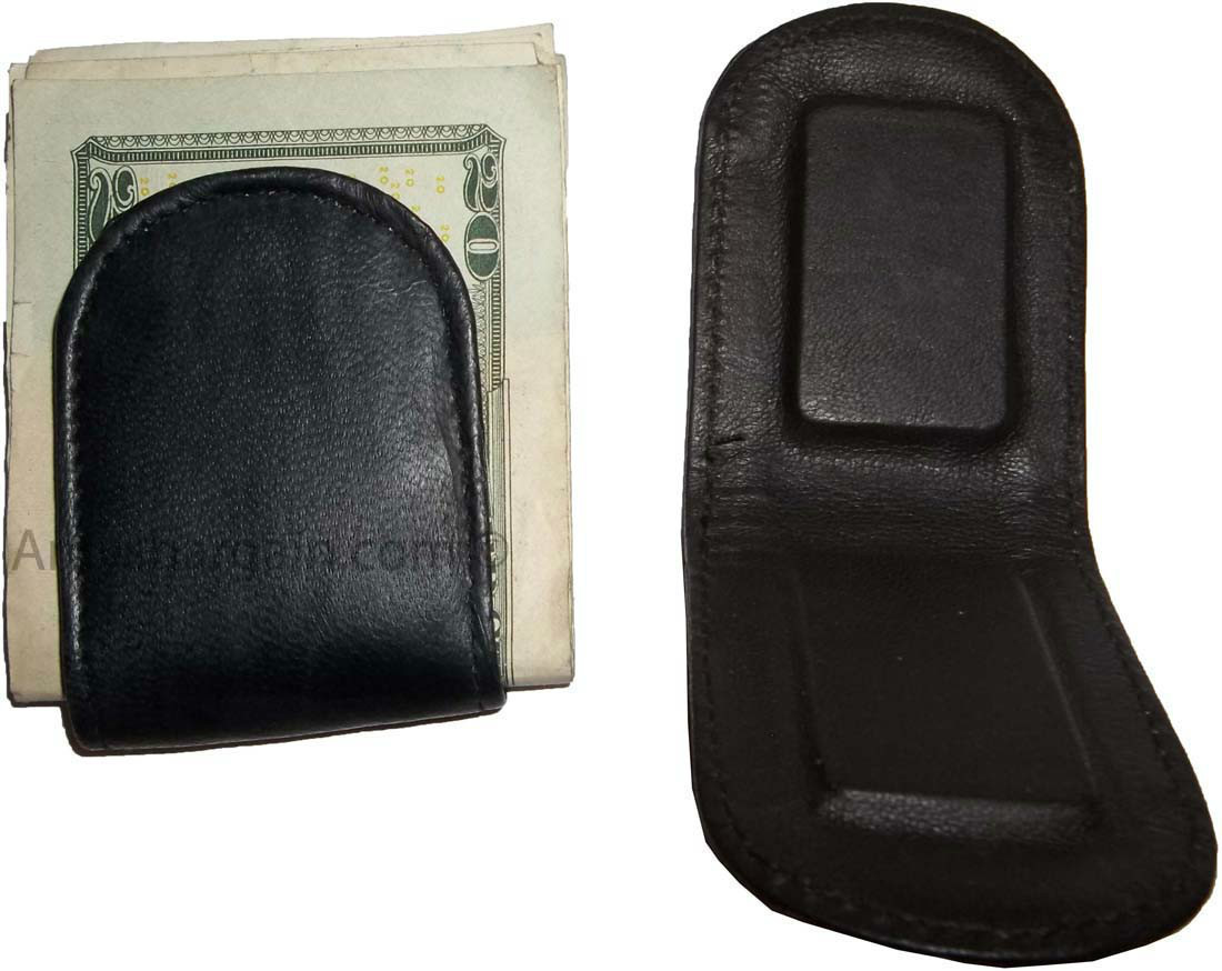 Leather money clip magnetic money clip bills holder all monies holder Brand New - Image 5