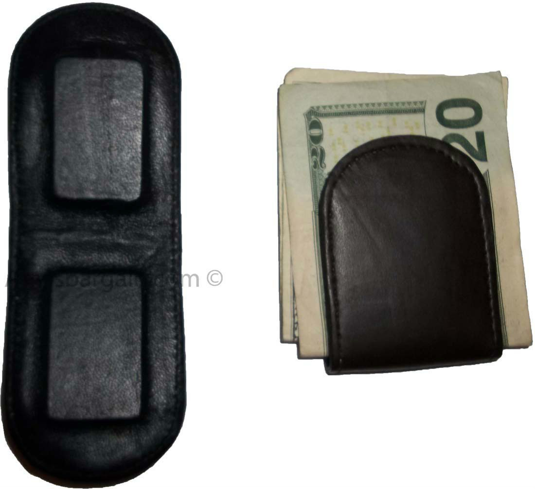 Leather money clip magnetic money clip bills holder all monies holder Brand New - Image 6