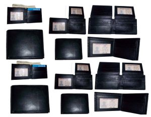 Lo of 12 Man's bifold Leather Wallet 12 card Holder 2 ID  Billfold Unbranded