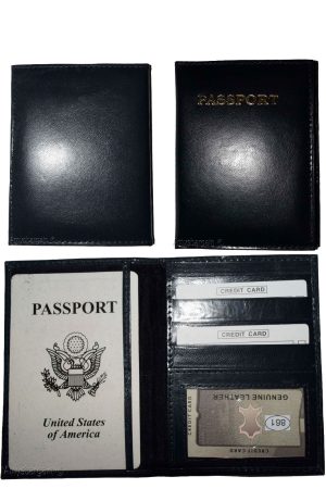 Lot of 3. New International Leather passport case wallet credit ATM card case ID