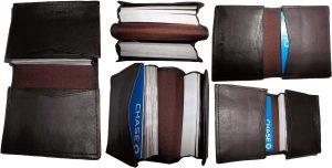 Lot of 5 New leather business card case 50 plus card case Brown card case