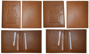 Lot of 6. Canadian Leather passport cover. Wallet. new Canada Passport case