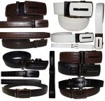 Men's belt alligator skin printed crocodile print leather men's new dress belt