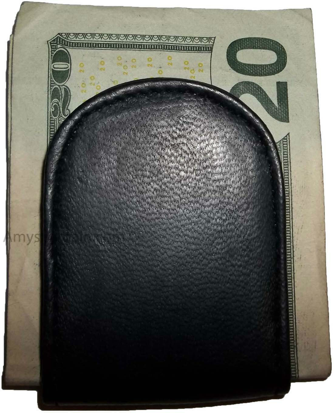 Leather money clip magnetic money clip bills holder all monies holder Brand New - Image 14