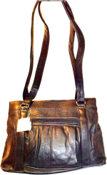 Woman's leather tote bag Black handbag, shopping bag day bag Pocketbook Brnd New