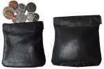 2 Change Purse, Leather Ladies Wallet purse mini pocket zip coin case key ring