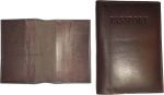 Lot of 2 Leather passport cover Int'l passpoort wallet credit card ID case new