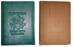 Lot of 2 New USA Leather passport cover, wallet credit ATM card ID case new