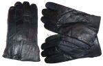 Men's Leather Gloves Zip up Men's Gloves Winter Gloves lined warm Gloves brn new
