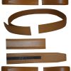 Men’s camel leather belt strap Size L. 38" strap Genuine leather New Strap only