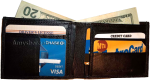 Men's soft leather wallet 14 card holder 2 bill pockets brand new item