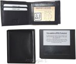 Men's wallet, RFID wallet, Genuine Leather Bifold 3 billfold ID. BR New in Box