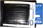 New Black Lizard skin printed leather money clip, Clip money, currency holder BN