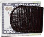 New Lizard printed leather money clip, Unbranded money clip Currency holder new