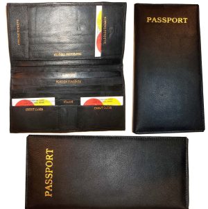 Womens leather Oorganizer checkbook passports credit cards bills leather wallet