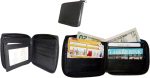 Lot of 3 Zip around Leather Wallets 12 Credit ATM Card ID Holder 2 Bifold br new