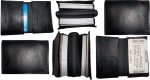 Lot of 6 New leather business card case, 100 plus card case, Black card case BN