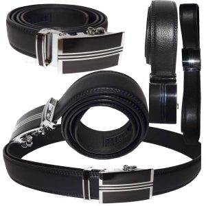 Men's leather dress belt Casual belt Automatic fit leather belt Strap UP to 50"