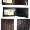 2 New Man's Bi fold Leather Wallet 12 Credit Cards 2 IDs 2 Suede lined Billfolds