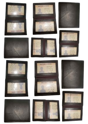 2 New Slim Leather Credit Card, ID card. picture Holder, 2 transparent windows - Image 8