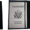 2 New USA Leather passport case wallet credit ATM card case ID holder Brand New