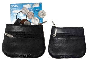 2 new women's leather change purse coin bag women’s wallet bag mini-pouch new