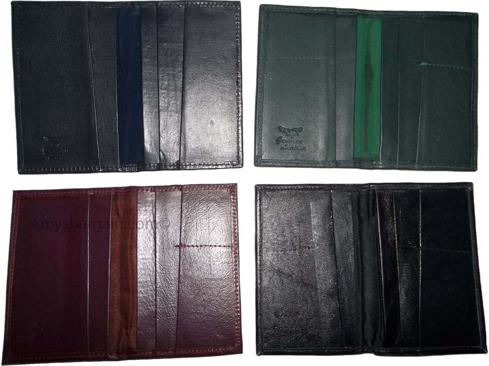 4 New USA Leather passport case wallet credit ATM card spaces brand nwt - Image 12