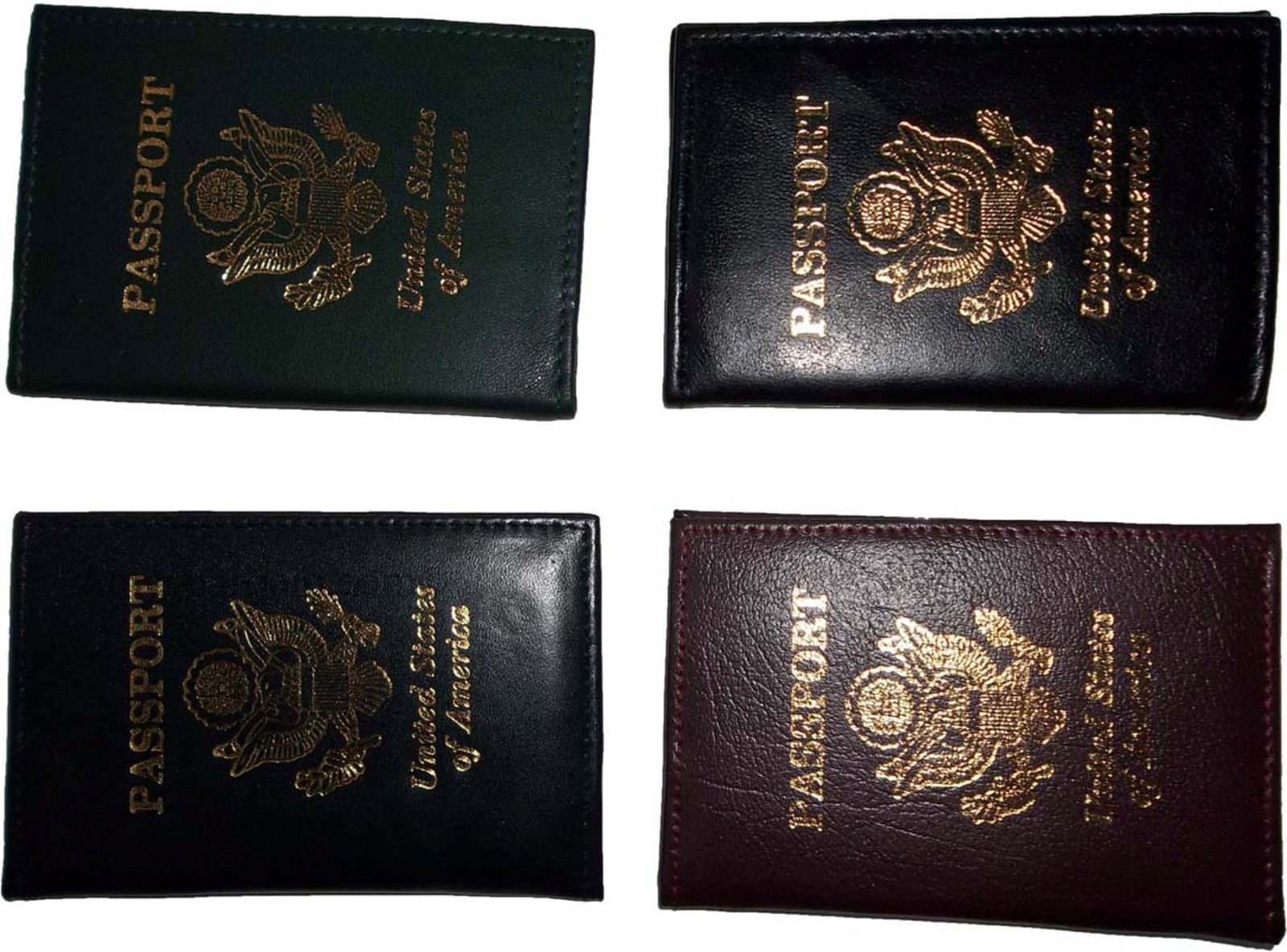 4 New USA Leather passport case wallet credit ATM card spaces brand nwt - Image 3