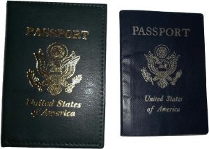 4 New USA Leather passport case wallet credit ATM card spaces brand nwt - Image 6