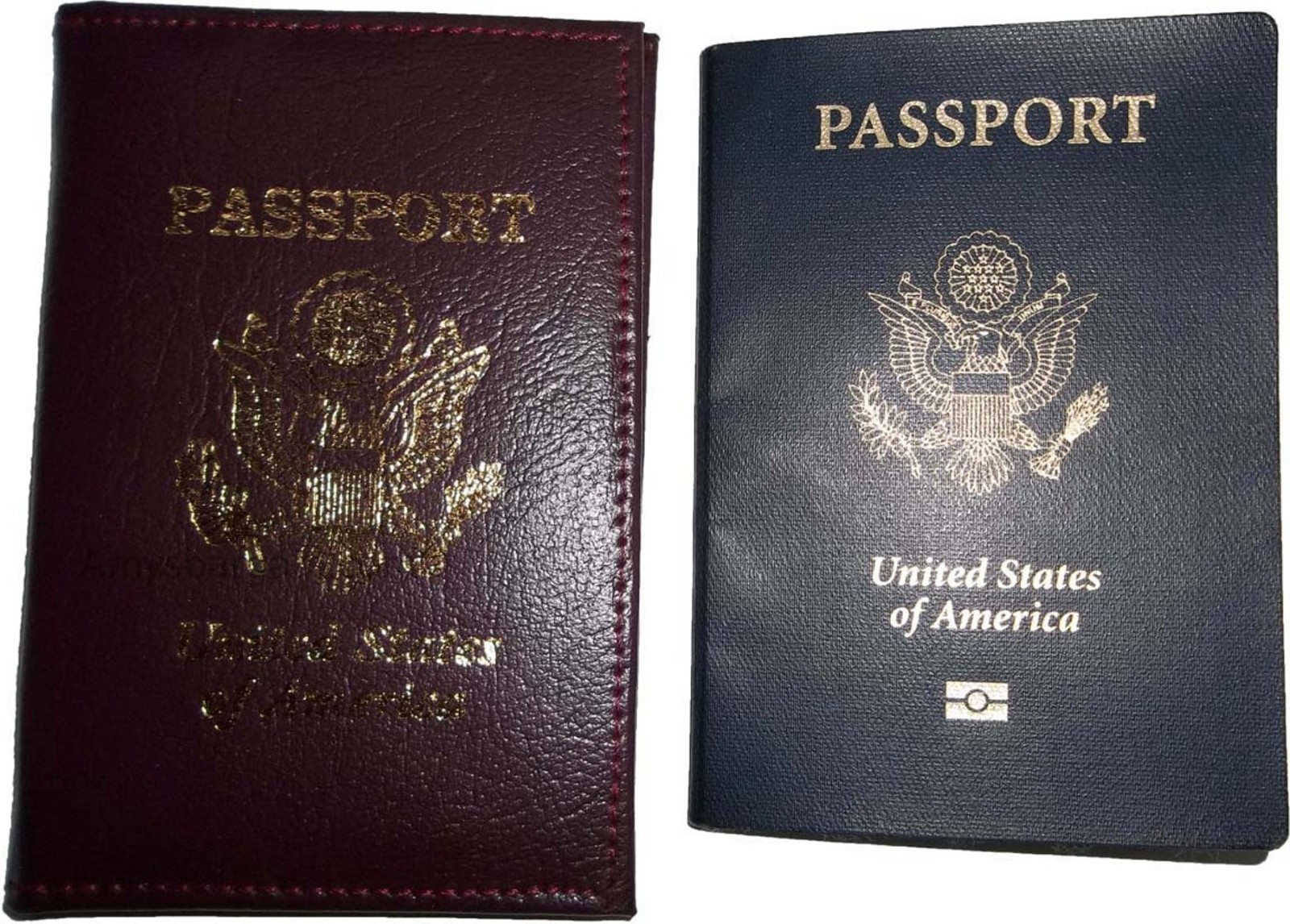 4 New USA Leather passport case wallet credit ATM card spaces brand nwt - Image 10