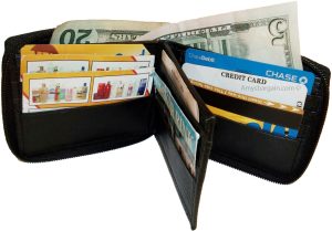 4 New Zip around Leather Wallets 12 Credit ATM Card ID Holder 2 Bifold brand new - Image 5