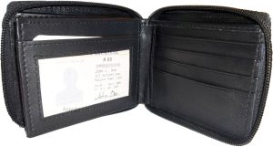 4 New Zip around Leather Wallets 12 Credit ATM Card ID Holder 2 Bifold brand new - Image 9