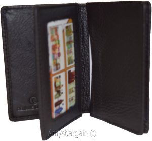 Business Card case, up to 30 cards ID Card 6 Cards Natural grain Leather case - Image 13