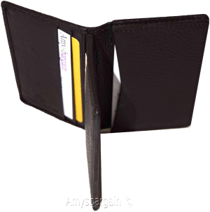 Business Card case, up to 30 cards ID Card 6 Cards Natural grain Leather case - Image 6