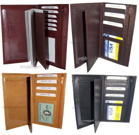 Checkbook wallet Leather Checkbook cover. Credit card wallet zip change purse BN