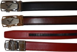 Comfort Slide Click Leather Automatic Belt Men's Buckle Lock Dress Jeans BN 50" - Image 11